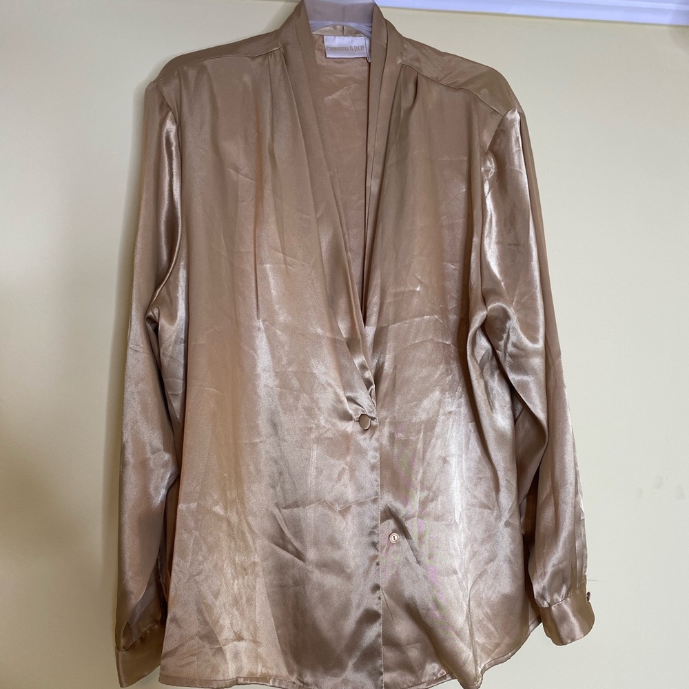 Christie and Jill satin shirt
